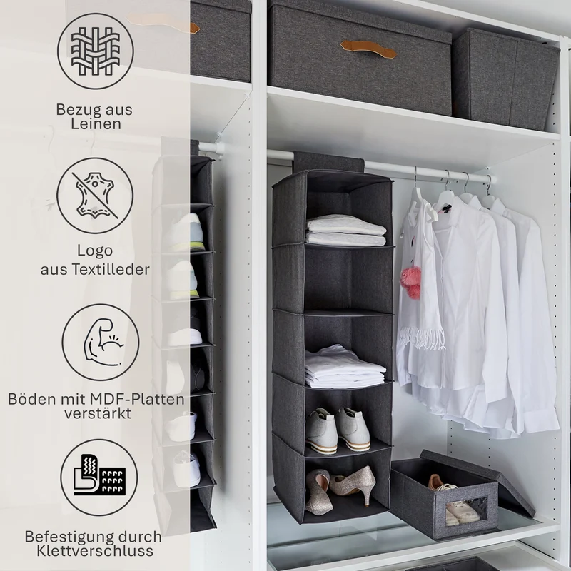 LOVE IT STORE IT Hängeregal für Kleiderstange – PREMIUM GRAU
