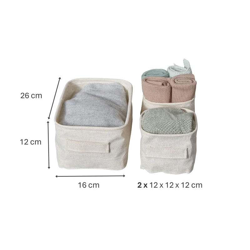 LOVE IT STORE IT Set Aufbewahrungskörbe – PREMIUM NATUR