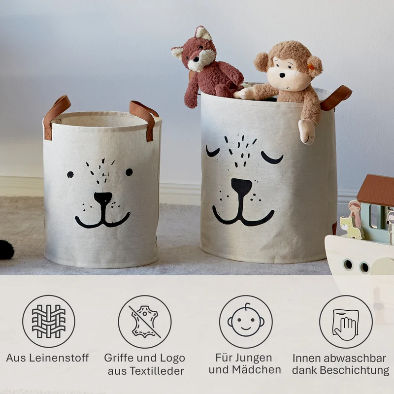 LOVE IT STORE IT Aufbewahrungskorb Set 2-teilig – PREMIUM KIDS