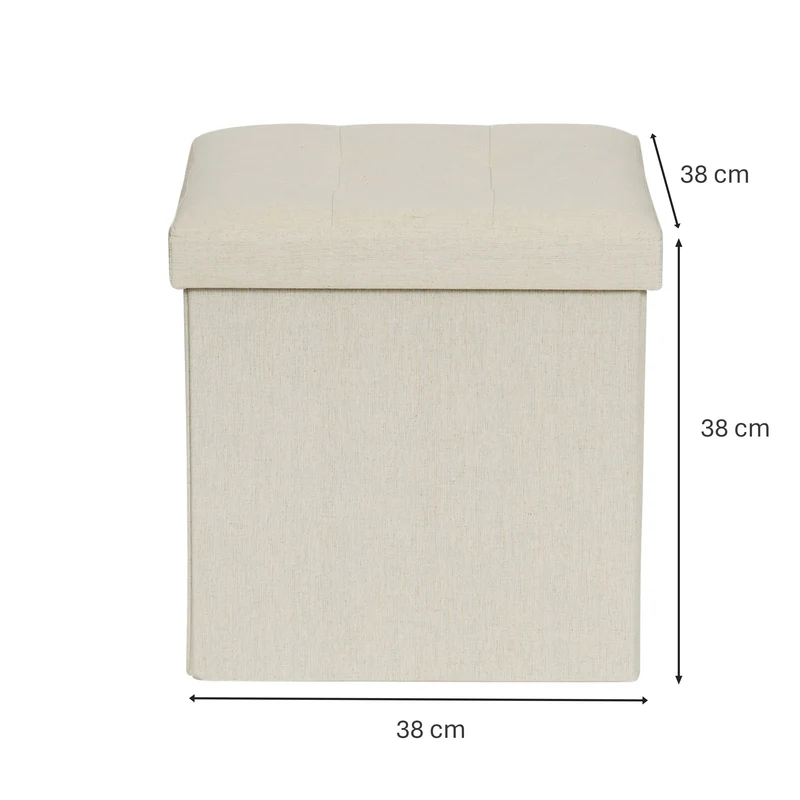 LOVE IT STORE IT Sitzhocker mit Stauraum, 38x38x38 cm – PREMIUM