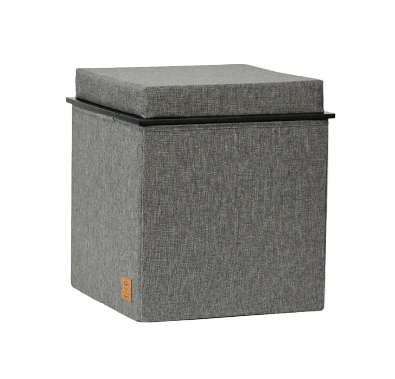 LOVE IT STORE IT 3-in-1 Sitzhocker mit Stauraum – PREMIUM GRAU