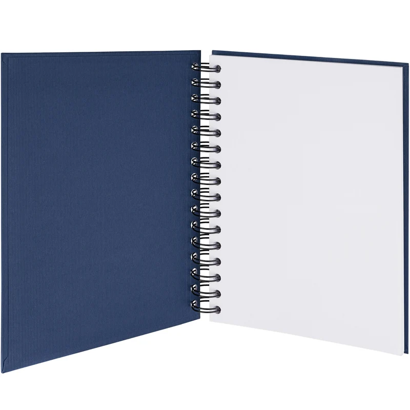 S.O.H.O. Notizbuch | A5 | Hardcover | Blanko | Mit Gummizug | navy-blau