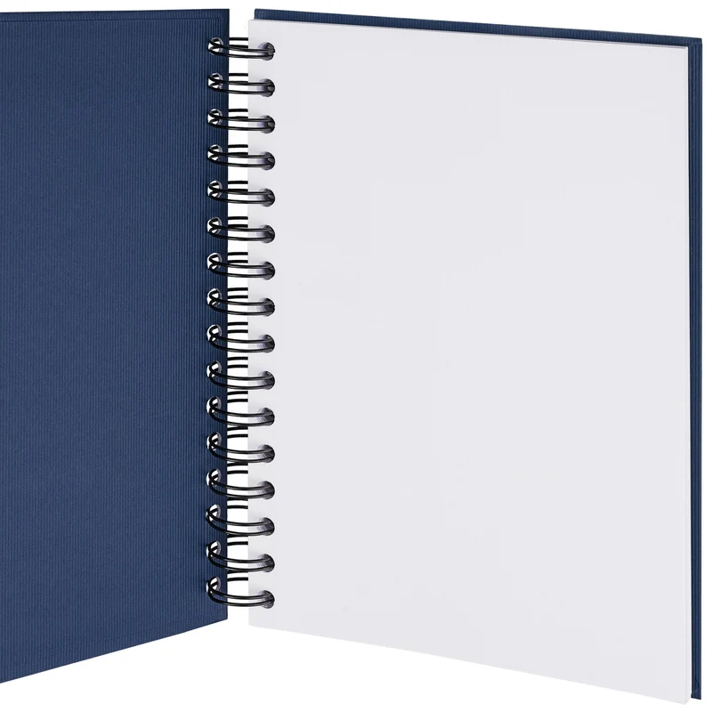 S.O.H.O. Notizbuch | A5 | Hardcover | Blanko | Mit Gummizug | navy-blau