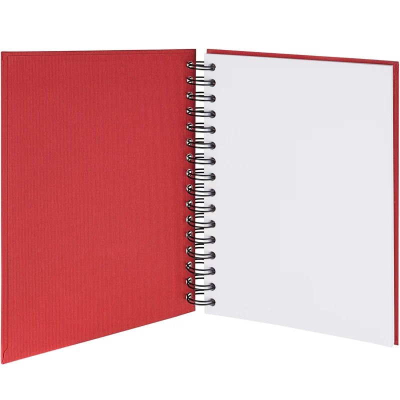 S.O.H.O. Notizbuch | A5 | Hardcover | Blanko | Mit Gummizug | rot