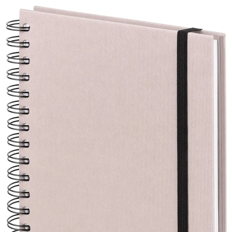 S.O.H.O. Notizbuch | A5 | Hardcover | Blanko | Mit Gummizug | powder-rosa