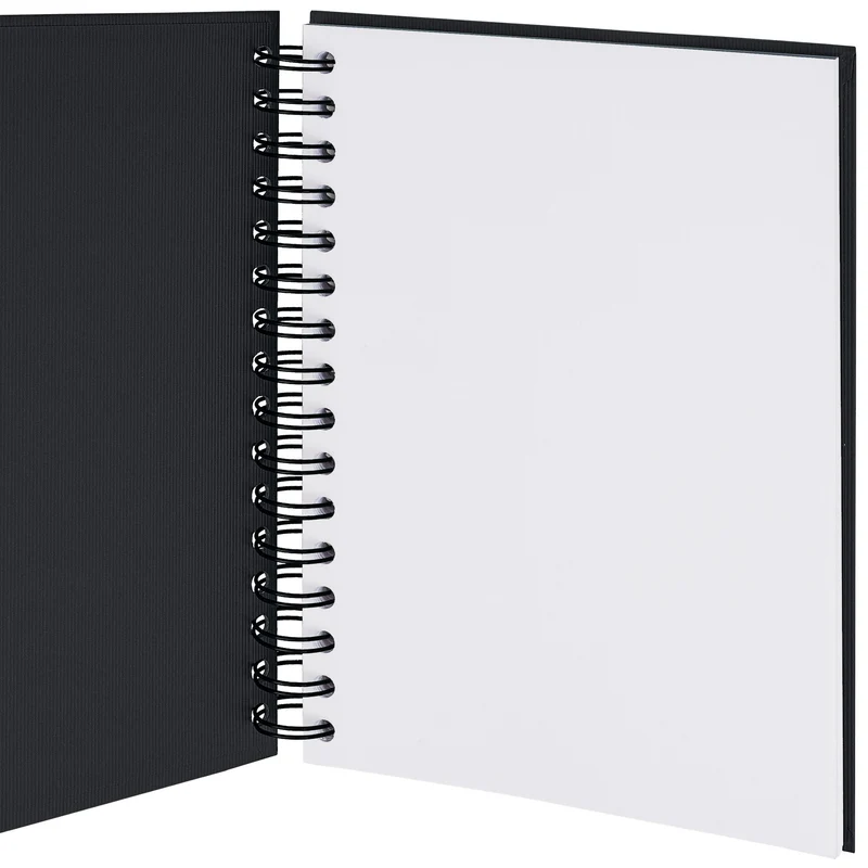 S.O.H.O. Notizbuch | A5 | Hardcover | Blanko | Mit Gummizug | schwarz