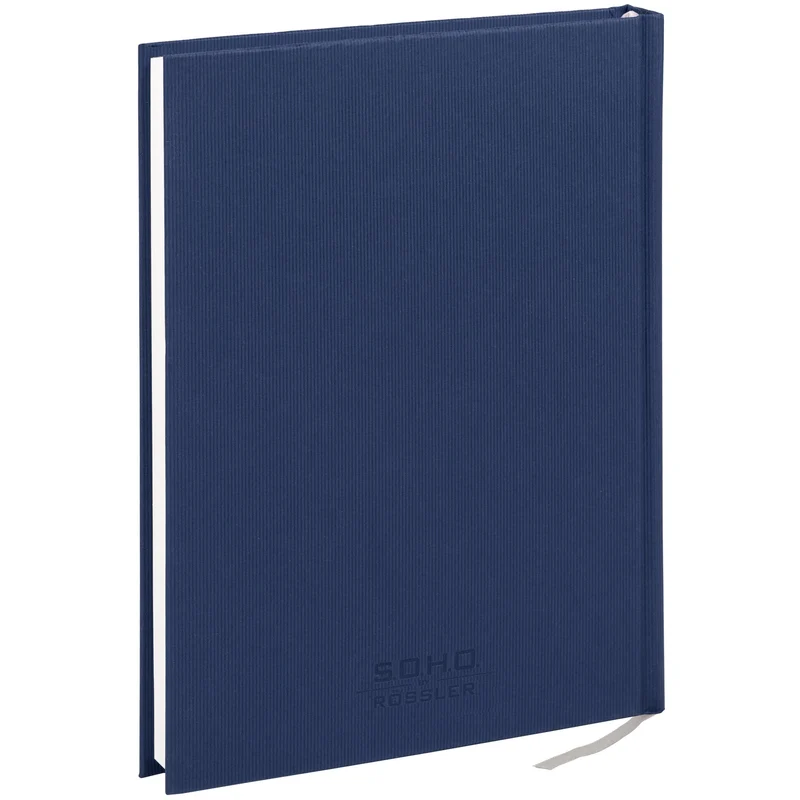 S.O.H.O. Notizbuch | A5 | Hardcover | Dotted Grid | mit Lesebändchen | navy-blau