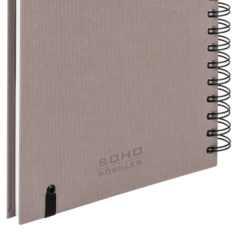 S.O.H.O. Notizbuch | A5 | Hardcover | Blanko | Mit Gummizug