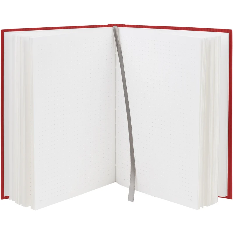 S.O.H.O. Notizbuch | A5 | Hardcover | Dotted Grid | mit Lesebändchen | rot