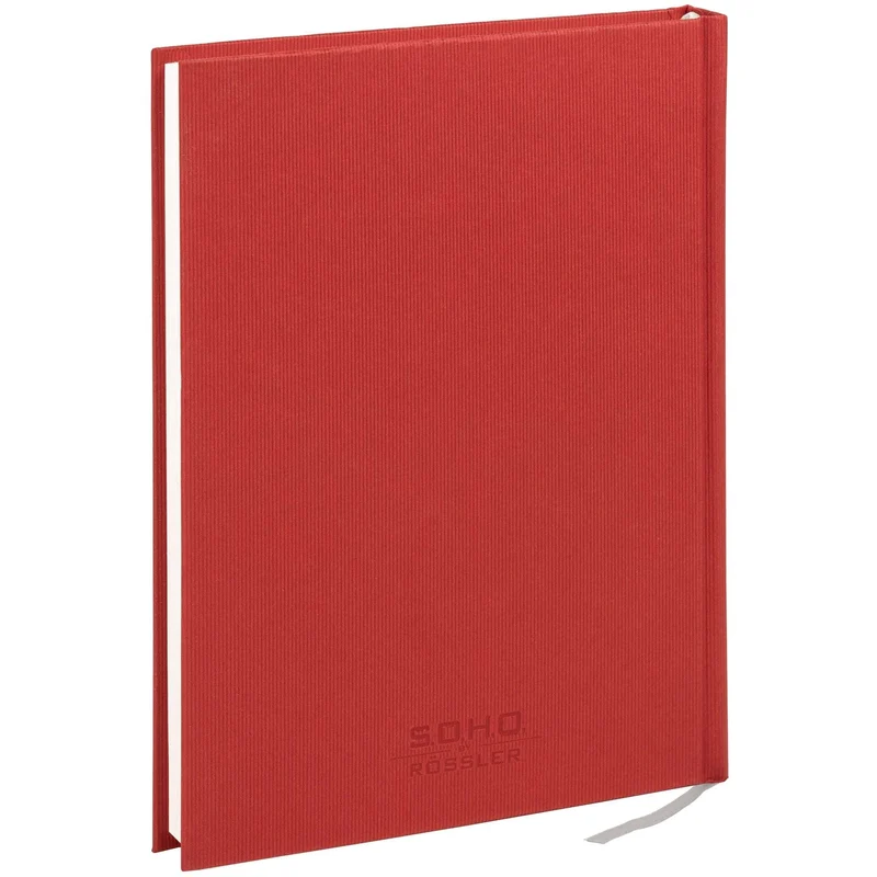 S.O.H.O. Notizbuch | A5 | Hardcover | Dotted Grid | mit Lesebändchen | rot