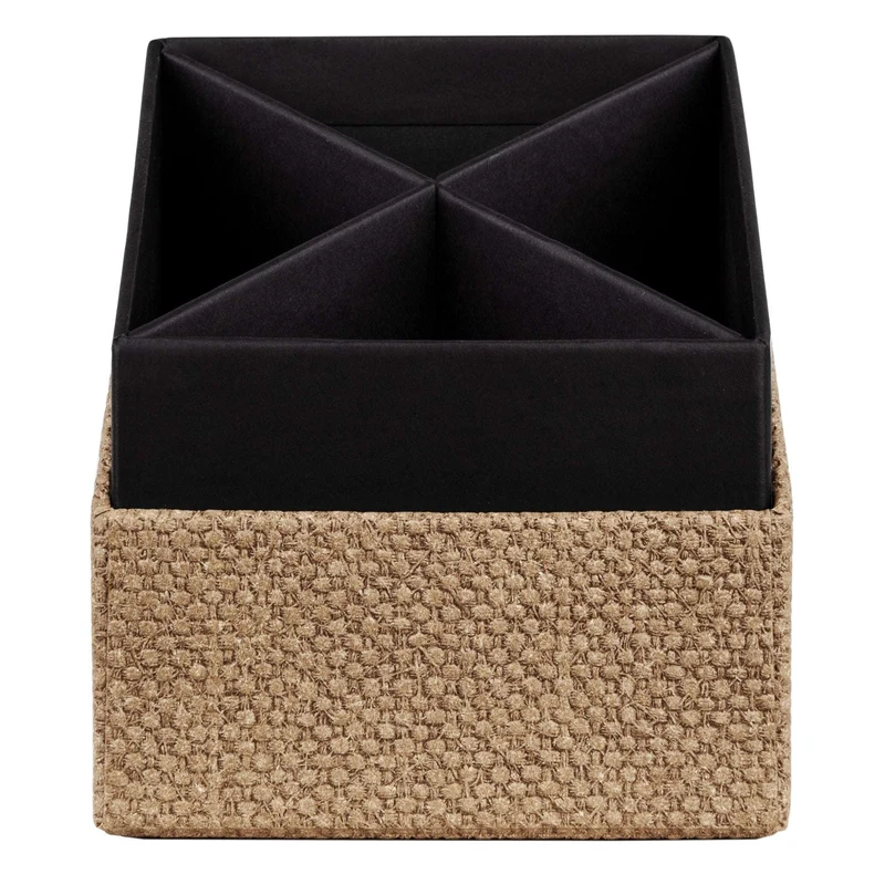 S.O.H.O. Stifteköcher | 4 Fächer | 8,6x10x8,6cm | haselnuss-braun