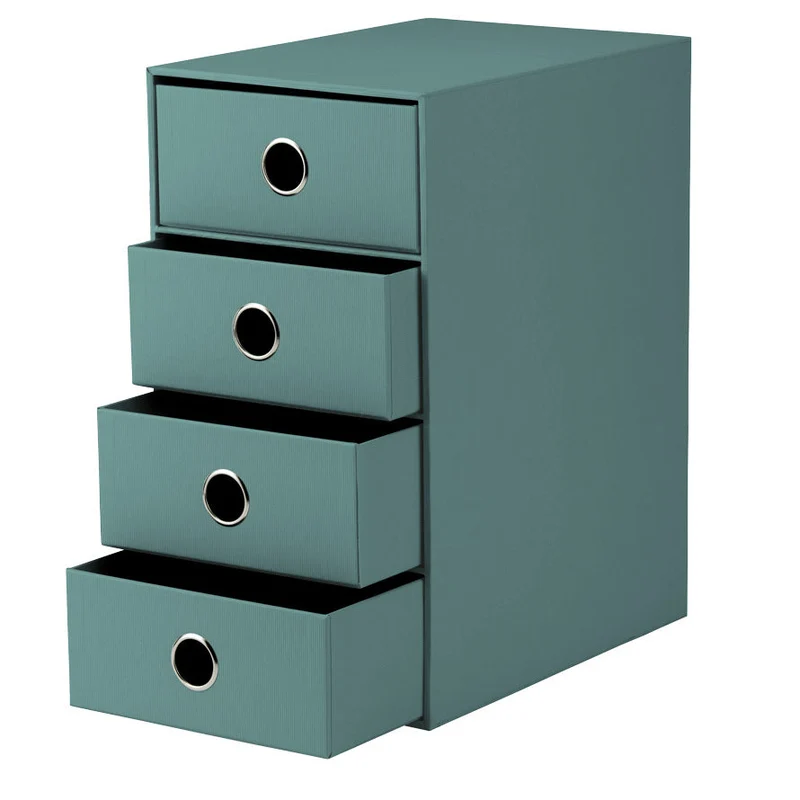 S.O.H.O. Schubladenbox | A5 | DIN lang | 4 Fächer | opal