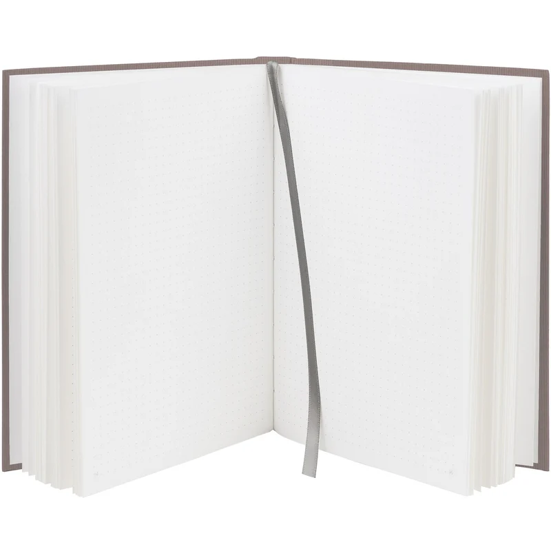S.O.H.O. Notizbuch | A5 | Hardcover | Punktkariert | mit Lesebändchen | taupe
