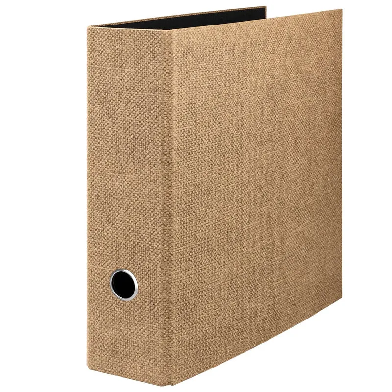 S.O.H.O. Ordner breit | A4 | 8,5cm | Edle Sisal-Optik | haselnuss-braun