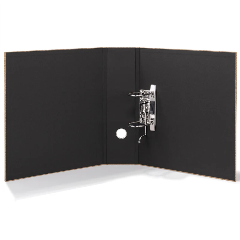 S.O.H.O. Ordner breit | A4 | 8,5cm | Edle Sisal-Optik | haselnuss-braun