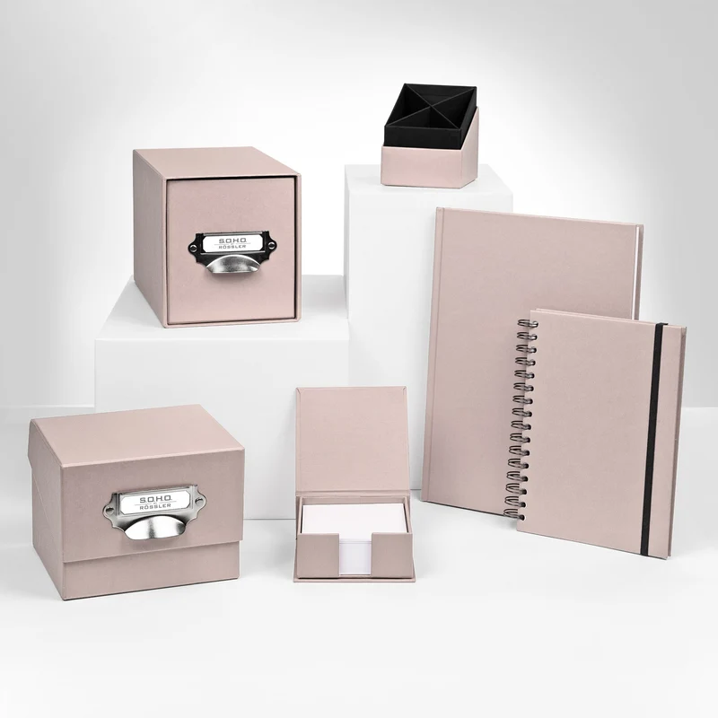 S.O.H.O. Stifteköcher | 4 Fächer | 8,6x10x8,6cm | powder-rosa