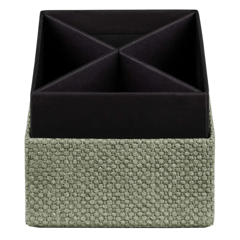 S.O.H.O. Stifteköcher | 4 Fächer | 8,6x10x8,6cm | salbei-gruen
