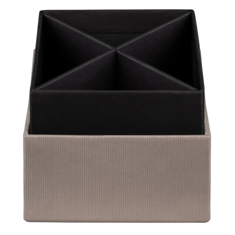 S.O.H.O. Stifteköcher | 4 Fächer | 8,6x10x8,6cm | taupe