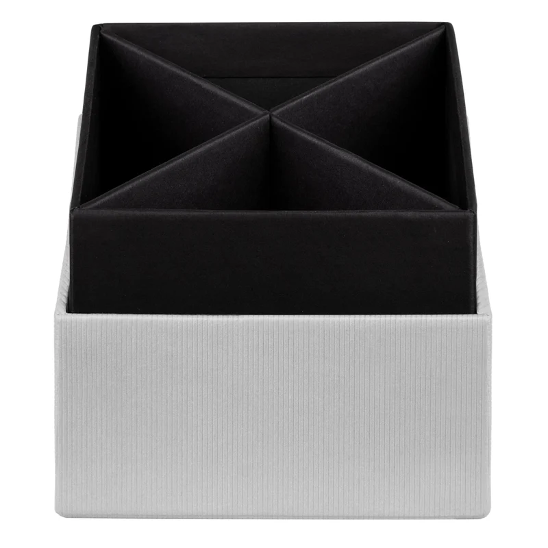 S.O.H.O. Stifteköcher | 4 Fächer | 8,6x10x8,6cm | stone-grau