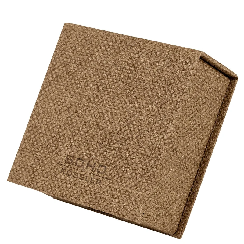 S.O.H.O. Zettelkasten | Mit Deckel | 250 Blatt | 11x11cm | haselnuss-braun