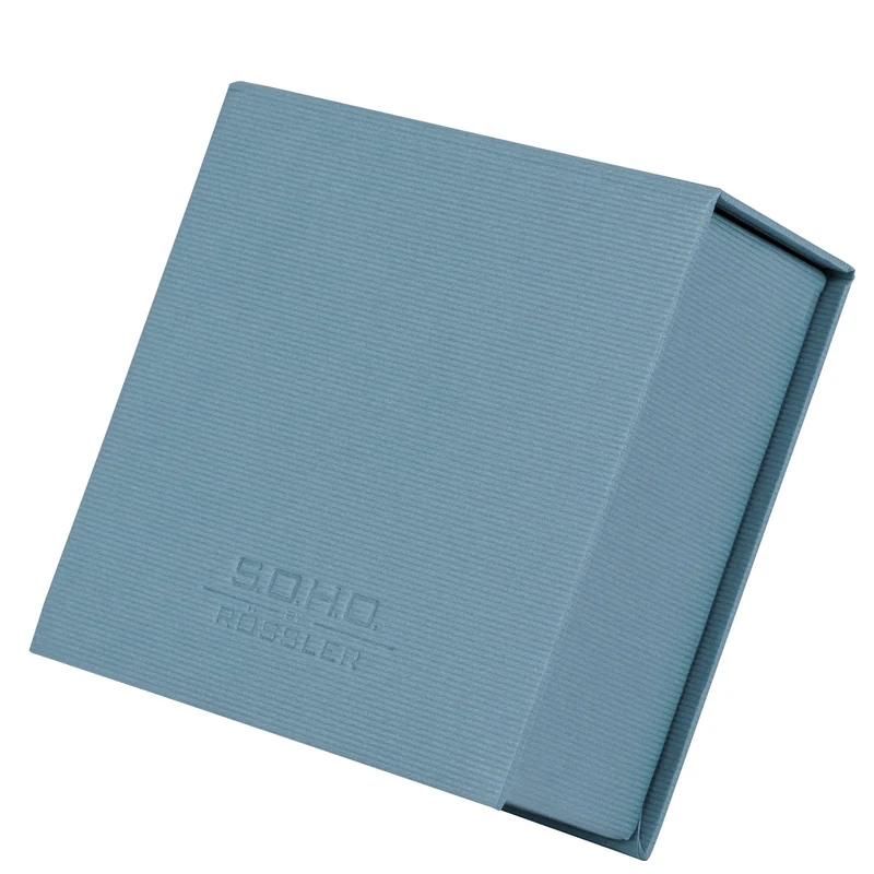 S.O.H.O. Zettelkasten | Mit Deckel | 250 Blatt | 11x11cm | denim-blau